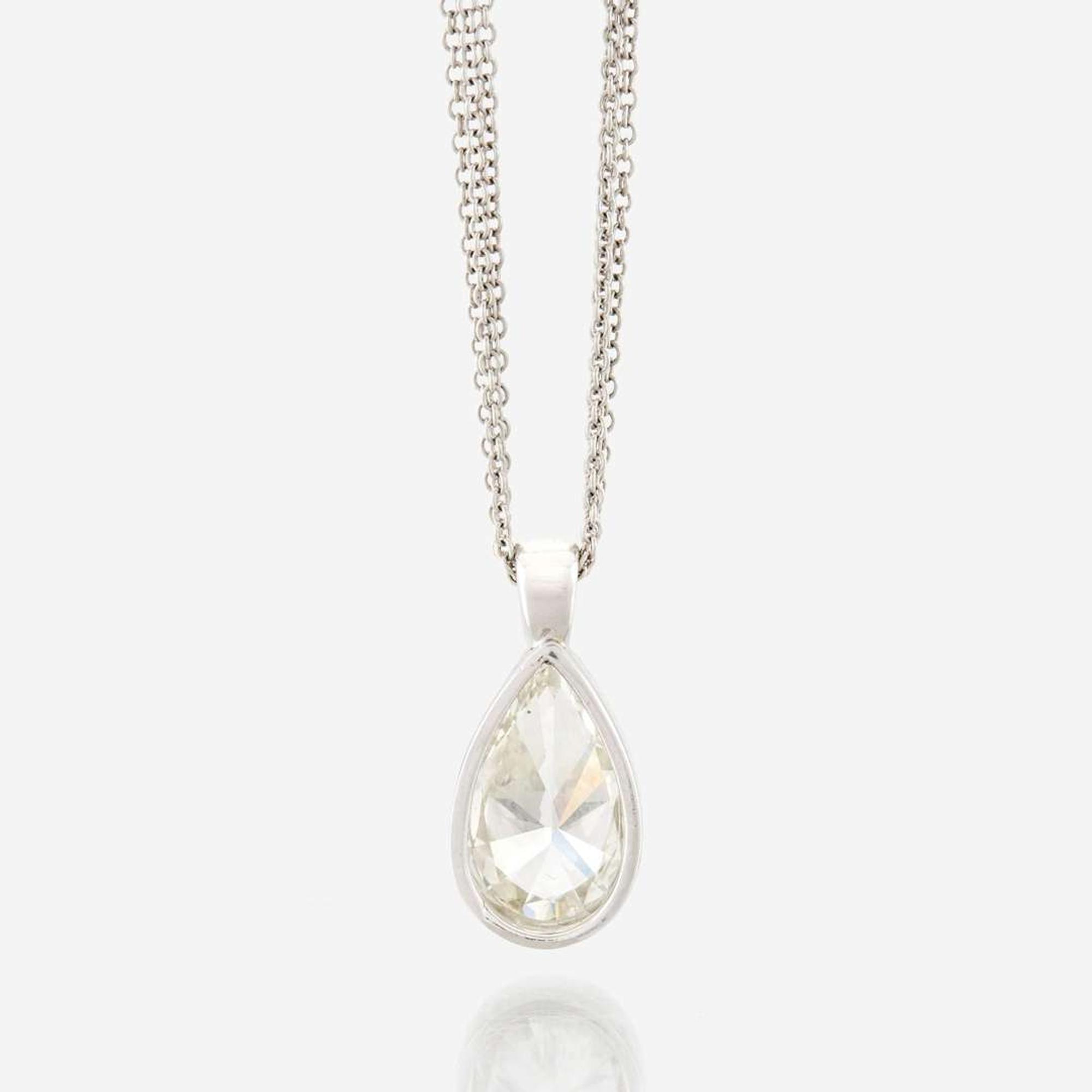 A diamond pendant