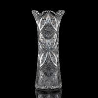 A Dorflinger Brilliant Period Cut Glass Vase
