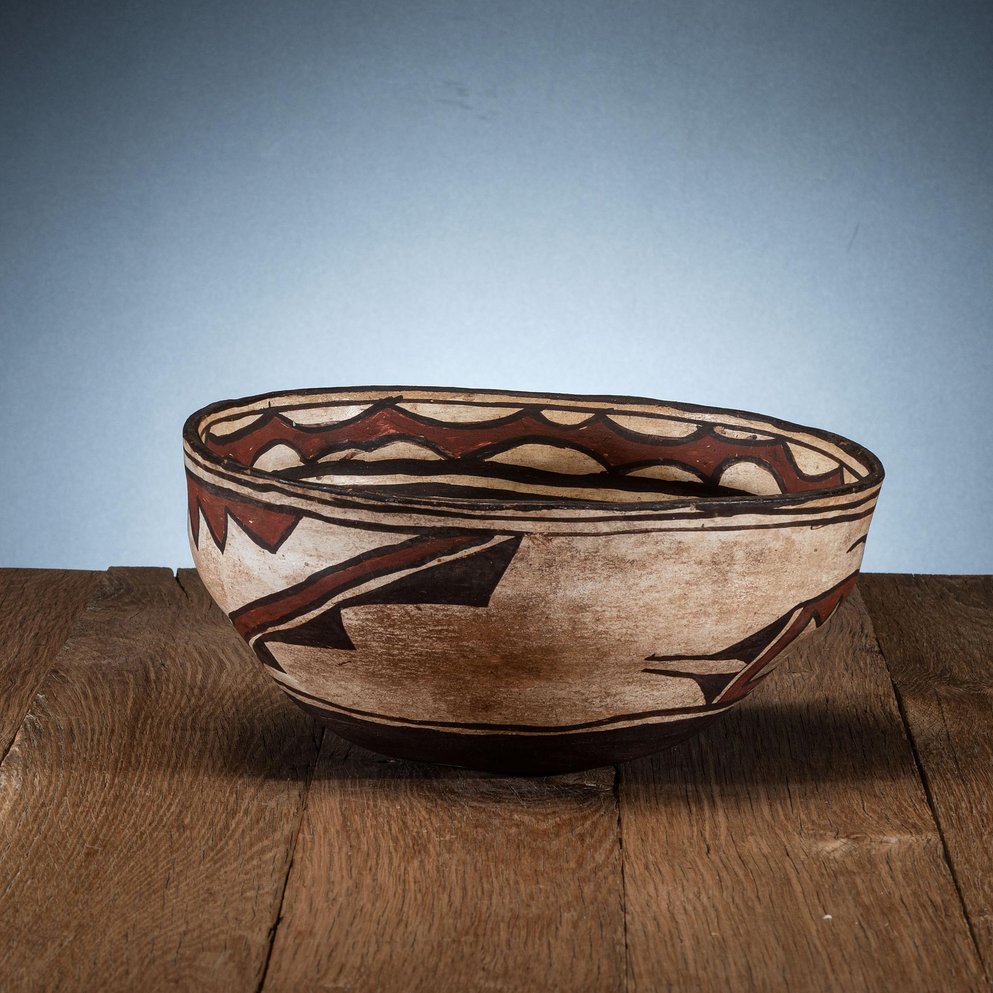 Zuni Polychrome Pottery Bowl