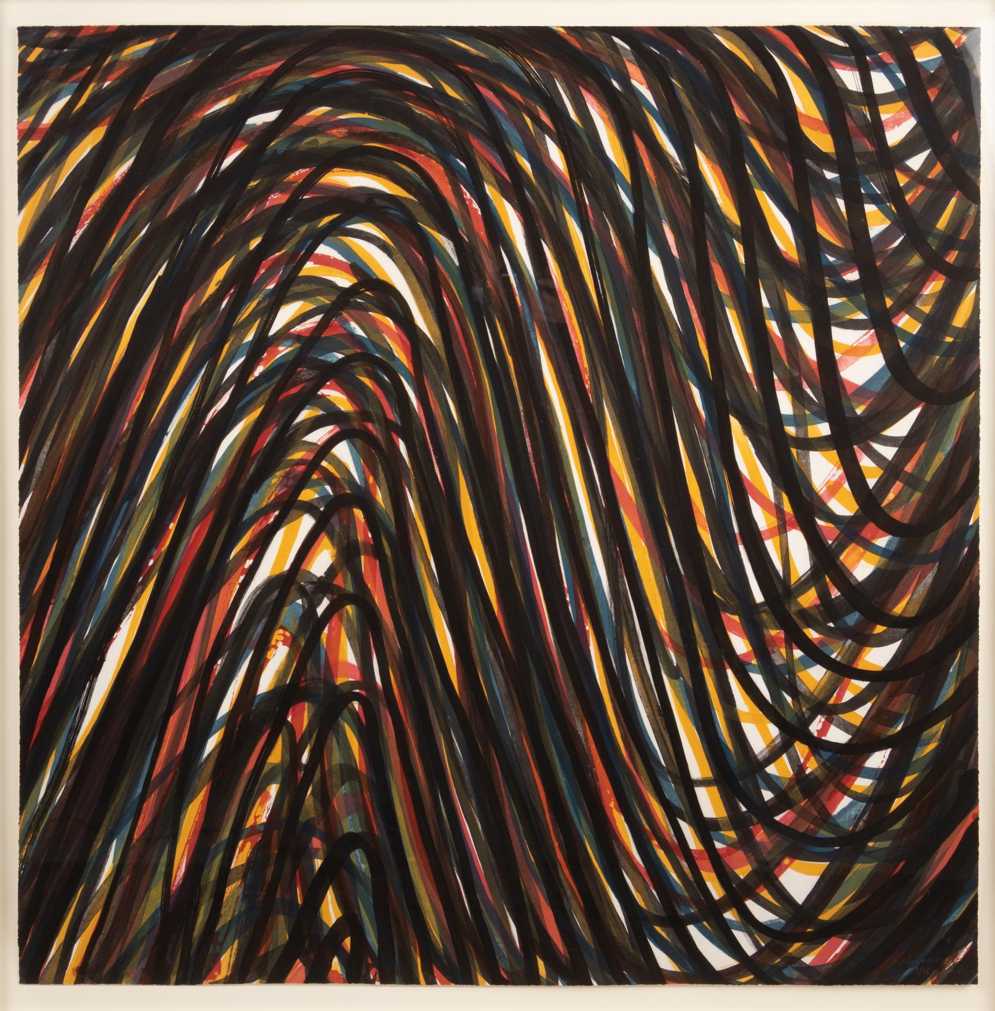 Wavy Brushstrokes Superimposed (Plate #02)