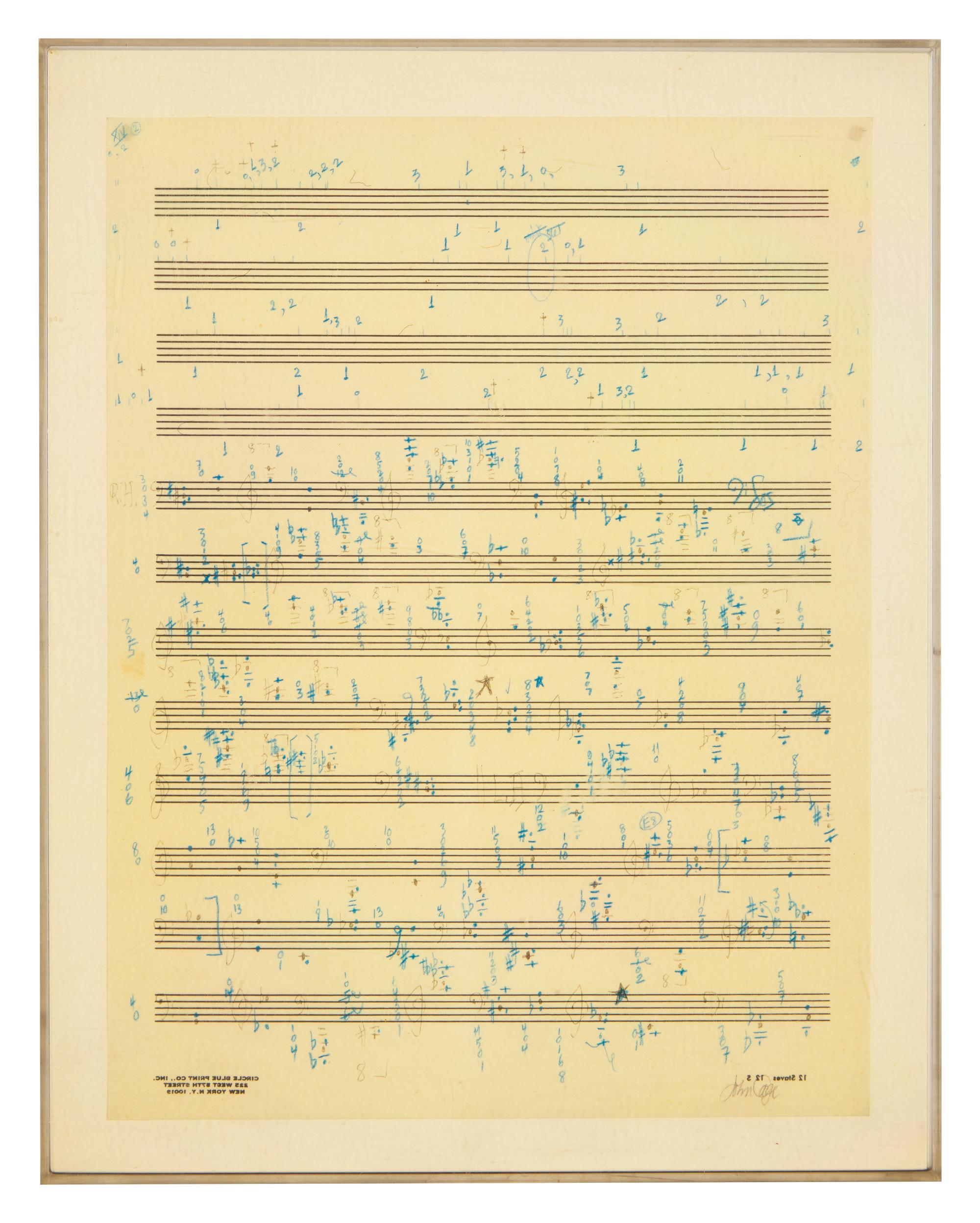 Études Australes, Piano Solo Book II, Transcriptions to Musical Staves XIV No. 2, 1974-75