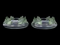 A Pair of Lalique Lierre Bowls