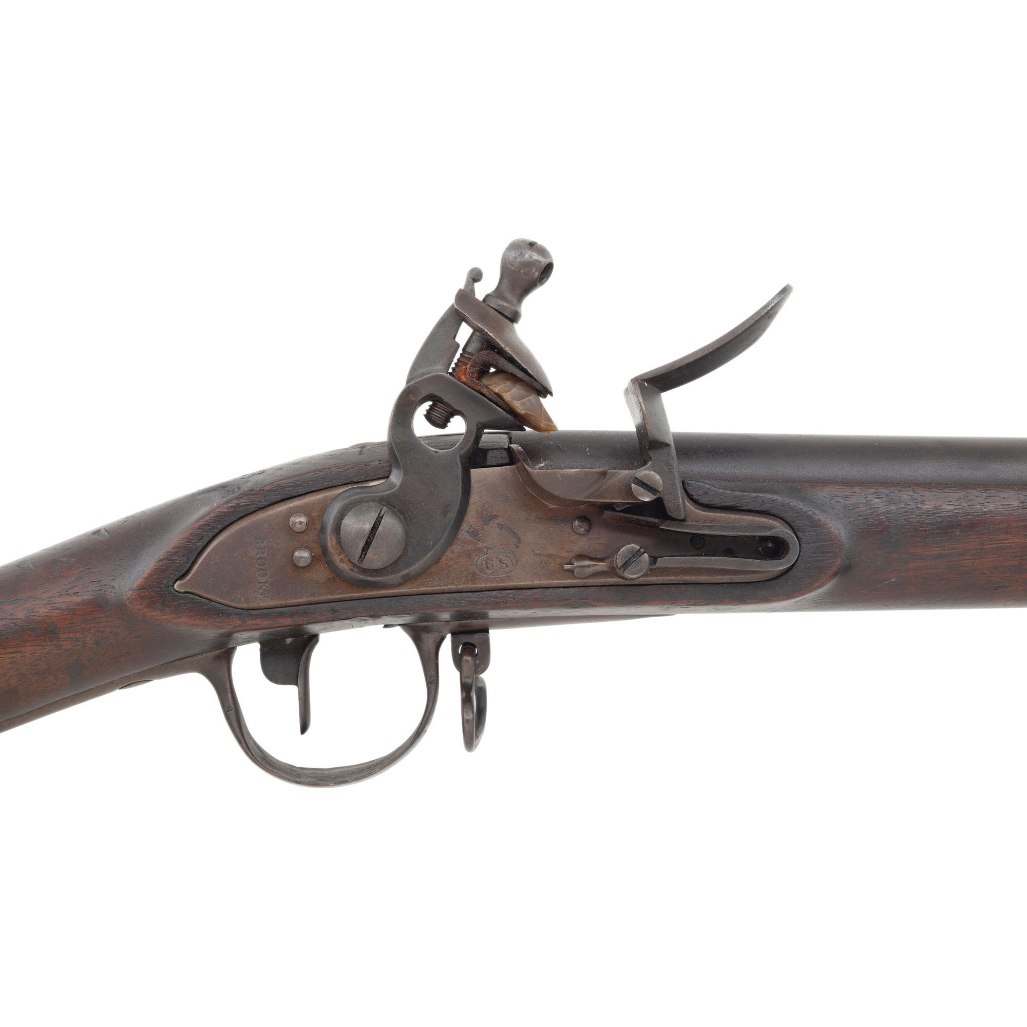 Rare US 1808 Contract Flintlock Musket by Brooke
