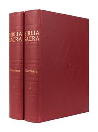 [FACSIMILE—GUTENBERG BIBLE]. Biblia Sacra . Paterson, New Jersey: Pageant Books, 1961
