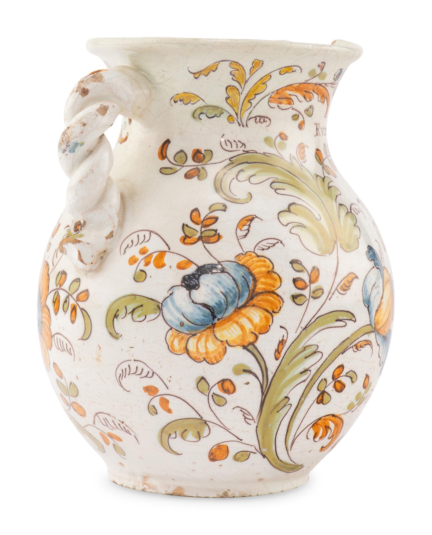 An Italian Faience Jug