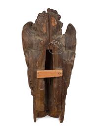 A Pair of Continental Oak Figural Pilasters — 17TH CENTURY