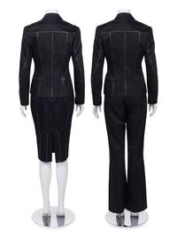 Christian Dior Pinstripe Three-Piece Set, Including Jacket, Pants, and Skirt, 1990-2000s