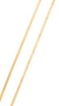 A Pair of 14 Karat Yellow Gold Herringbone Chain Necklace, 11.00 dwts.