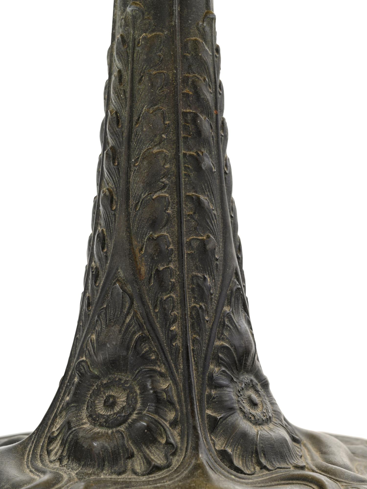 An American Leaded Glass Table Lamp