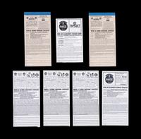 A Group of Seven Assorted Mid-1990s Era Michael Jordan Chicago Bulls Tickets,