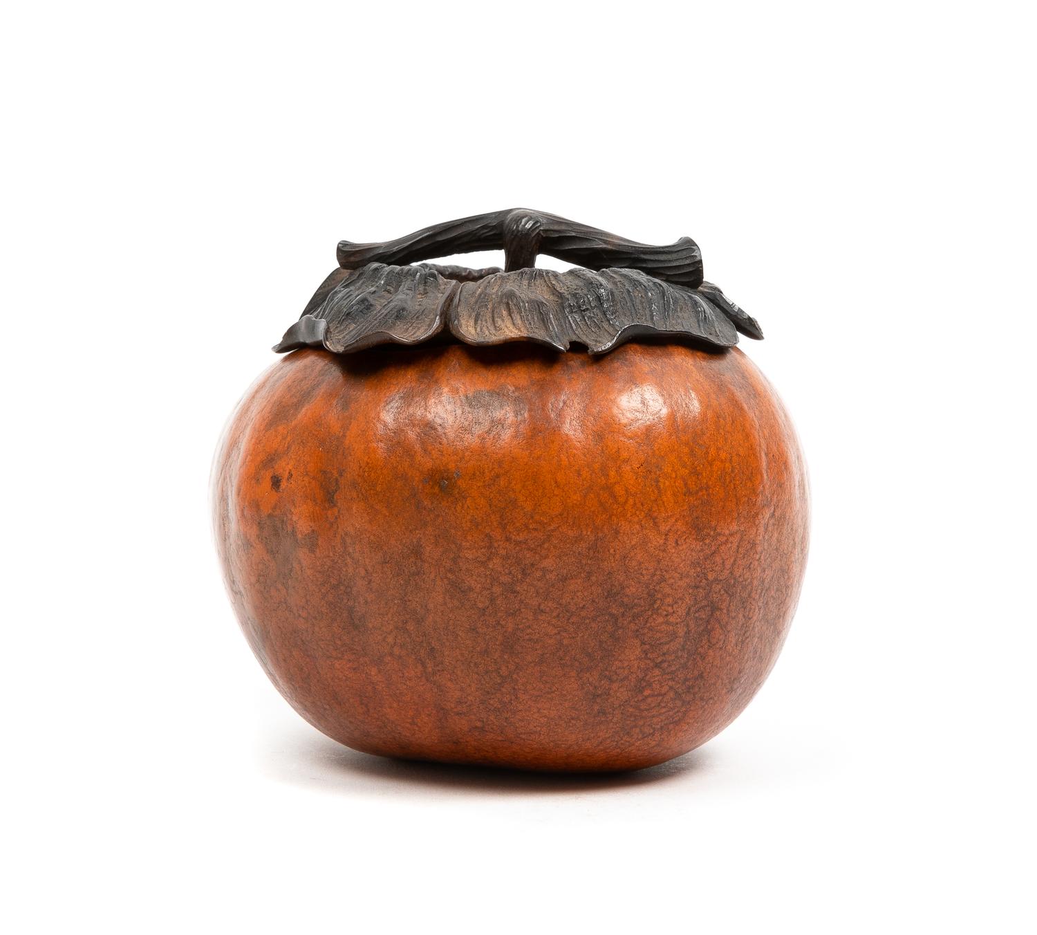 A Japanese Bamboo Covered Vessel Height 4 inches. — 19TH CENTURY