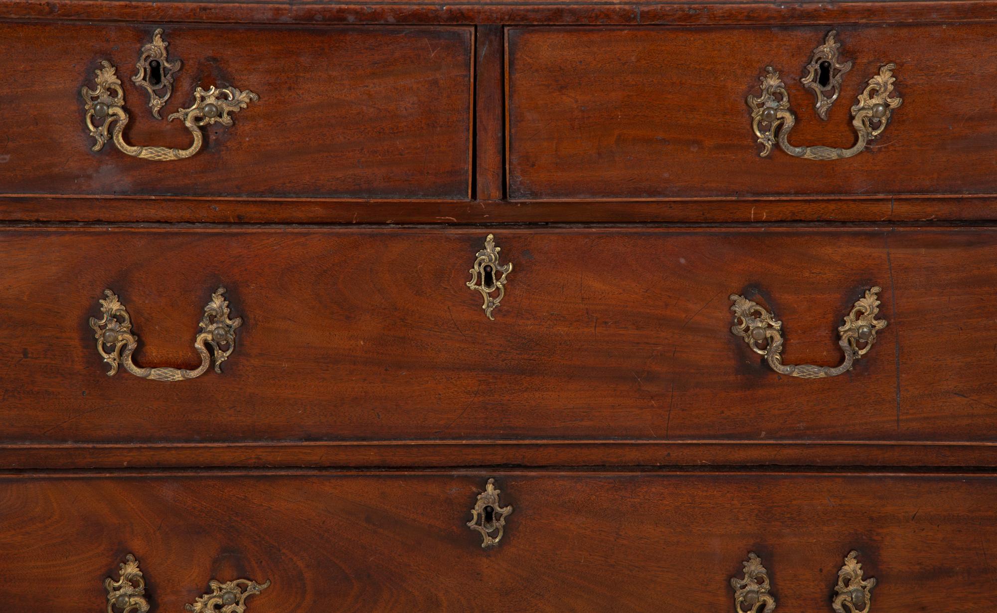 A George III Mahogany Chest of Five Drawers