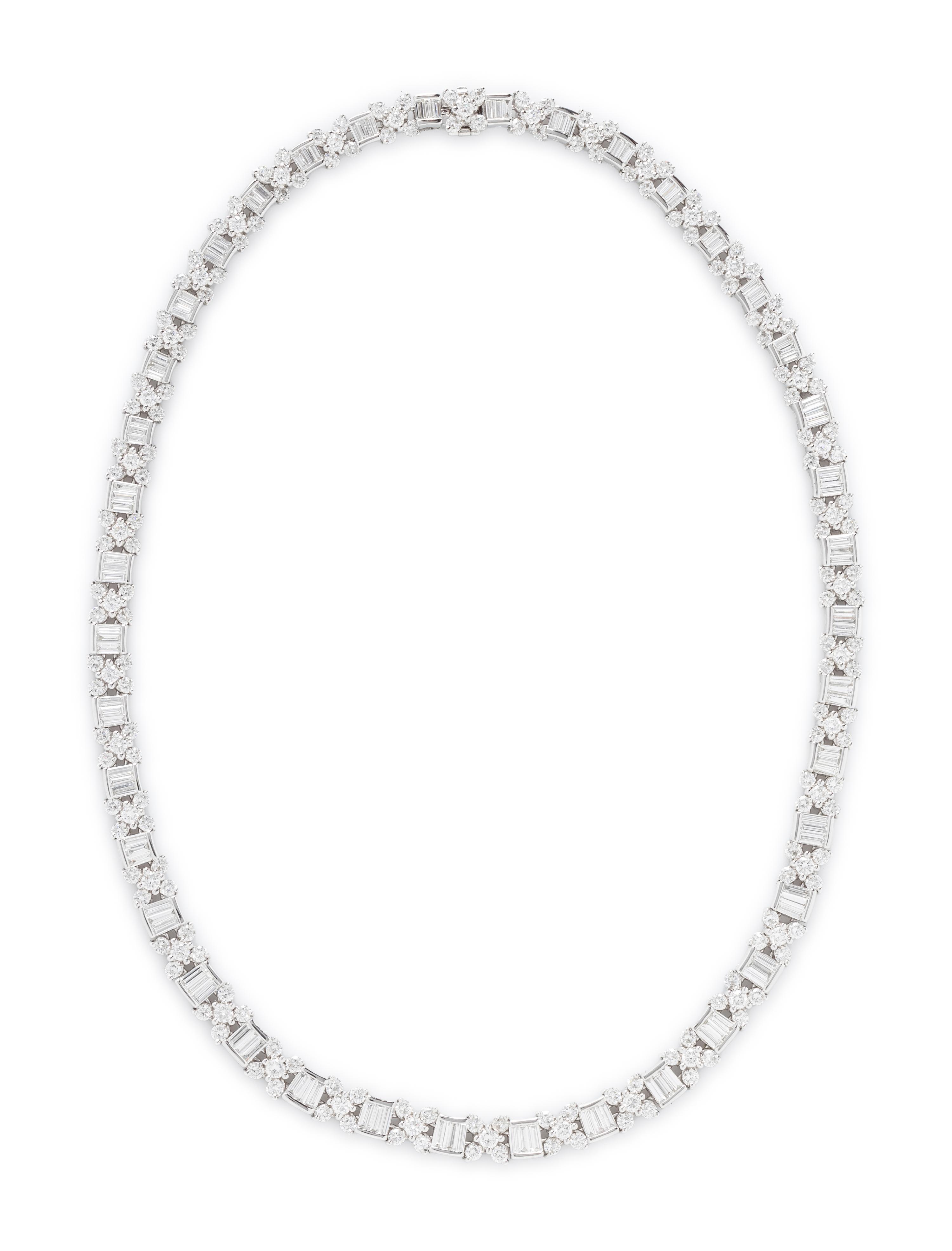PLATINUM AND DIAMOND NECKLACE