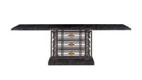 A French Steel and Marble Console Table