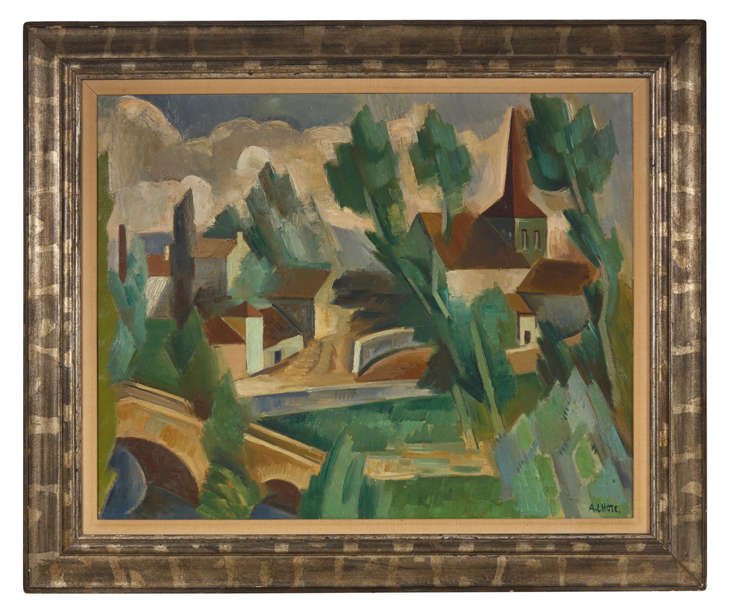 Paysage Français (Le Pont de Vic-sous-Thil, Bourgogne ) , 1921