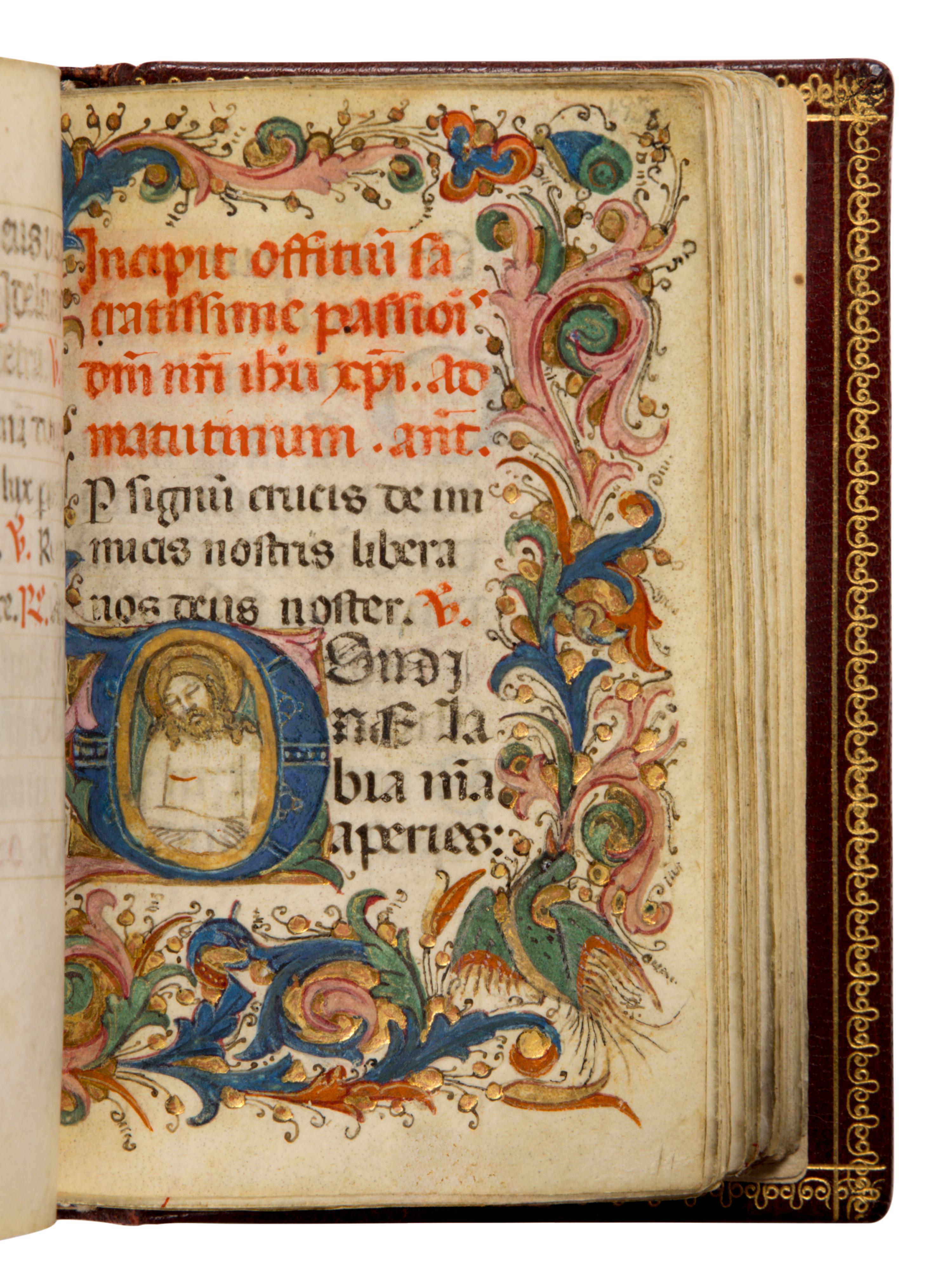 BARTOLOMEO D’ANTONIO VARNUCCI WORKSHOP (active Florence 1412/13 – c. 1479) and ITALIAN ILLUMINATOR Book of Hours, in Latin, illuminated manuscript on parchment [Italy, Florence, c. 1450]