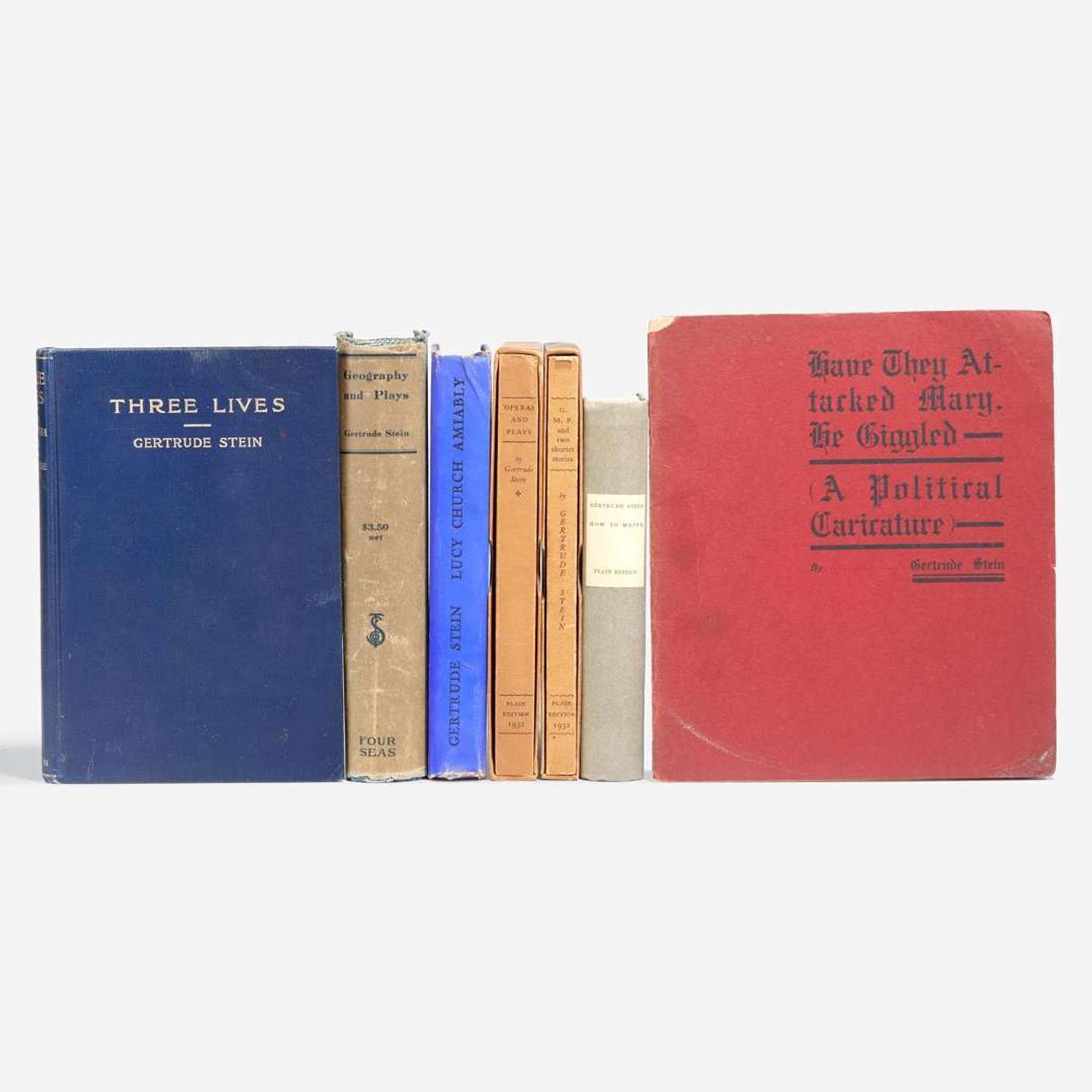 [Literature] Stein, Gertrude Group of 7 First Editions