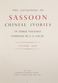 [IVORY] LUCAS, Sydney Edward, compiler. The Catalogue of Sassoon Chinese Ivories . London: Country Life and New York: Charles Scribner's, 1950.