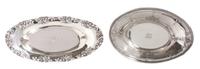 Two American Silver Oval Serving Dishes, , Theodore B. Starr, New York, NY, having a pierced edge with floral decoration, monogrammed,