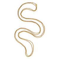 ANTIQUE, SWEDISH, YELLOW GOLD LONG CHAIN NECKLACE