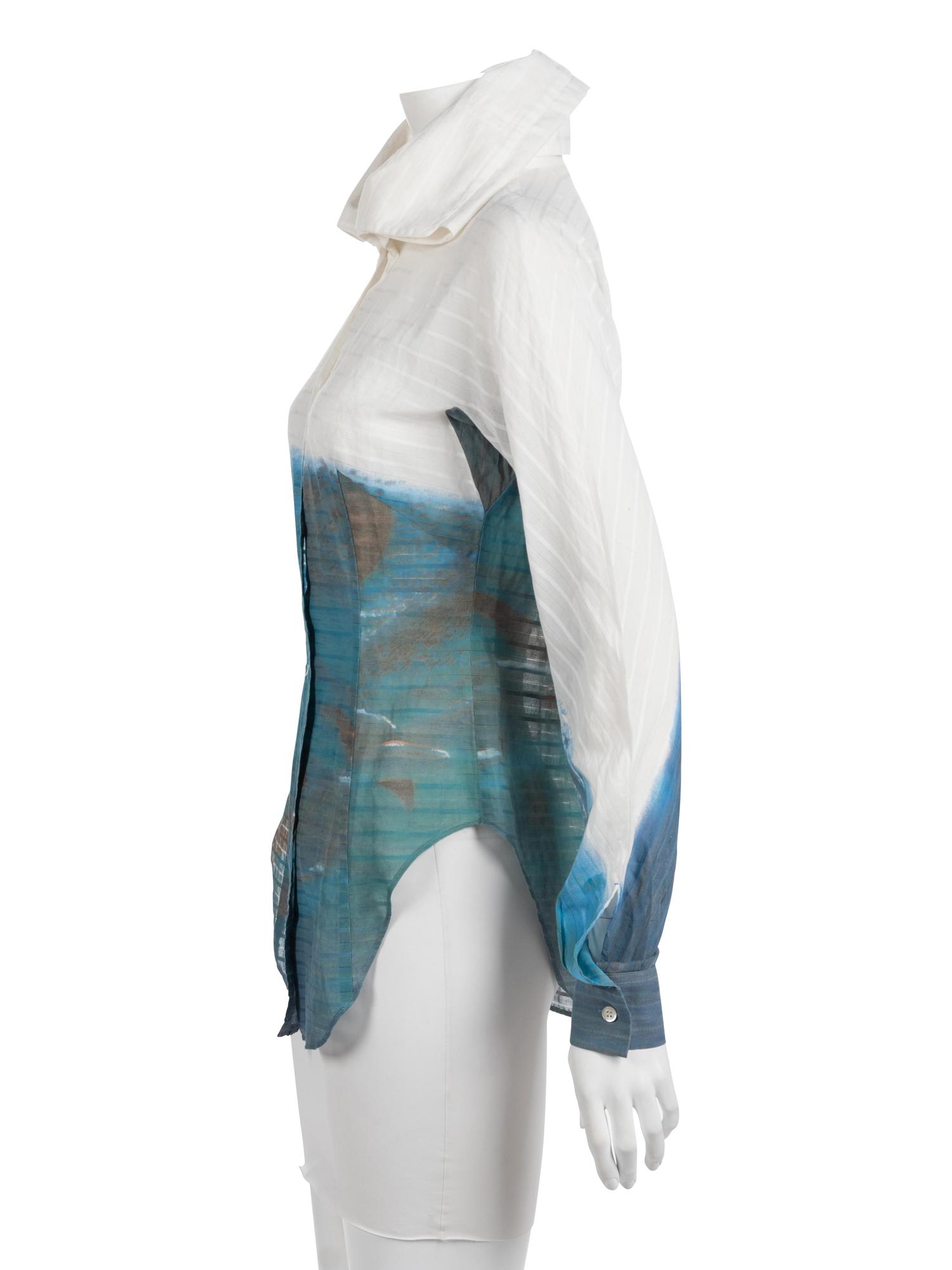 Alexander McQueen Printed Collared Shirt, 2000s