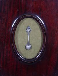 A Framed Napoleon Demitasse Spoon Height 2 5/8 inches. — LIKELY 19TH CENTURY