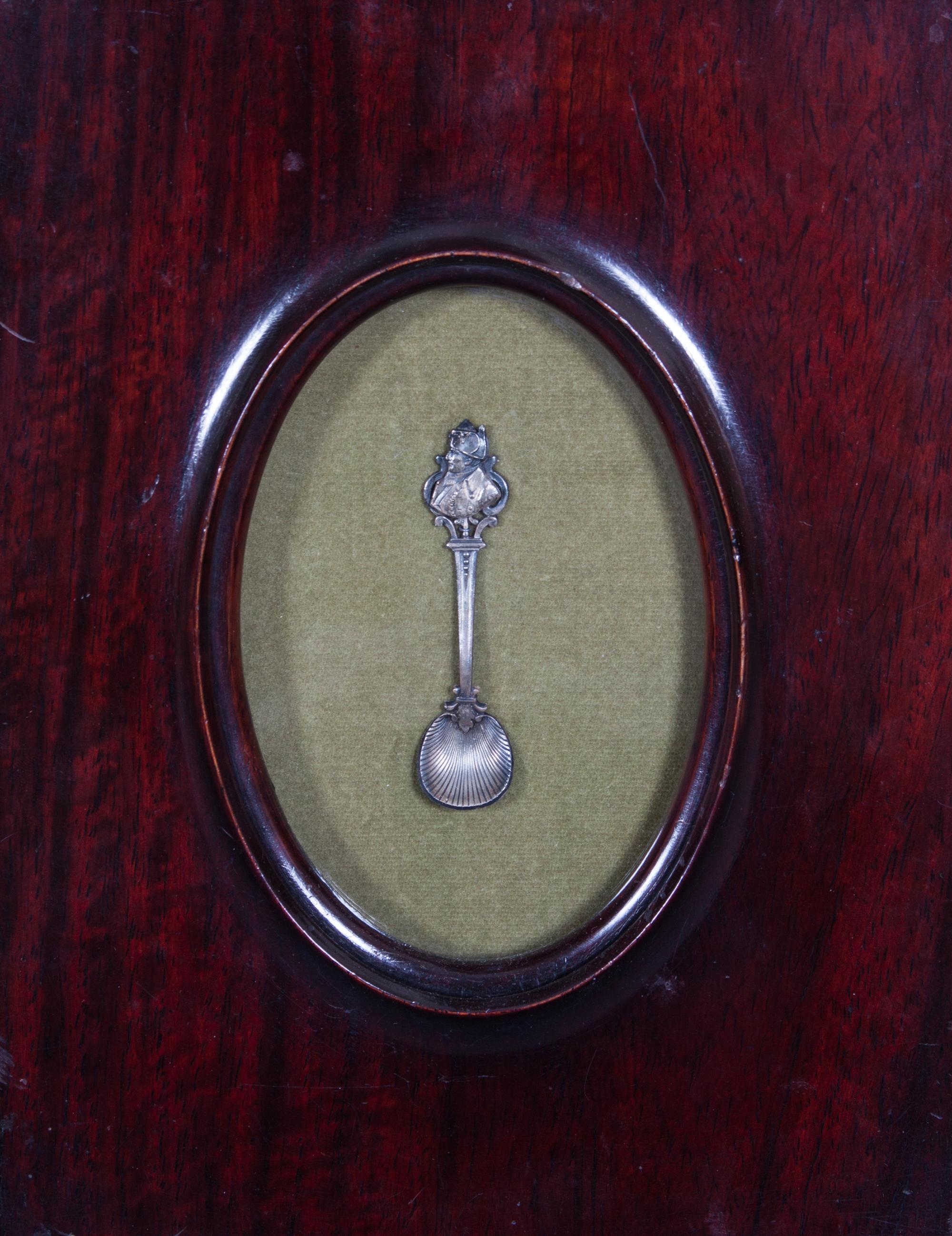 A Framed Napoleon Demitasse Spoon Height 2 5/8 inches. — LIKELY 19TH CENTURY