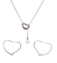 A Collection of Sterling Silver Heart Motif Jewelry, Elsa Peretti for Tiffany & Co., 9.00 dwts.