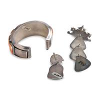 Silver, Turquoise, and Spiny Oyster Jewelry