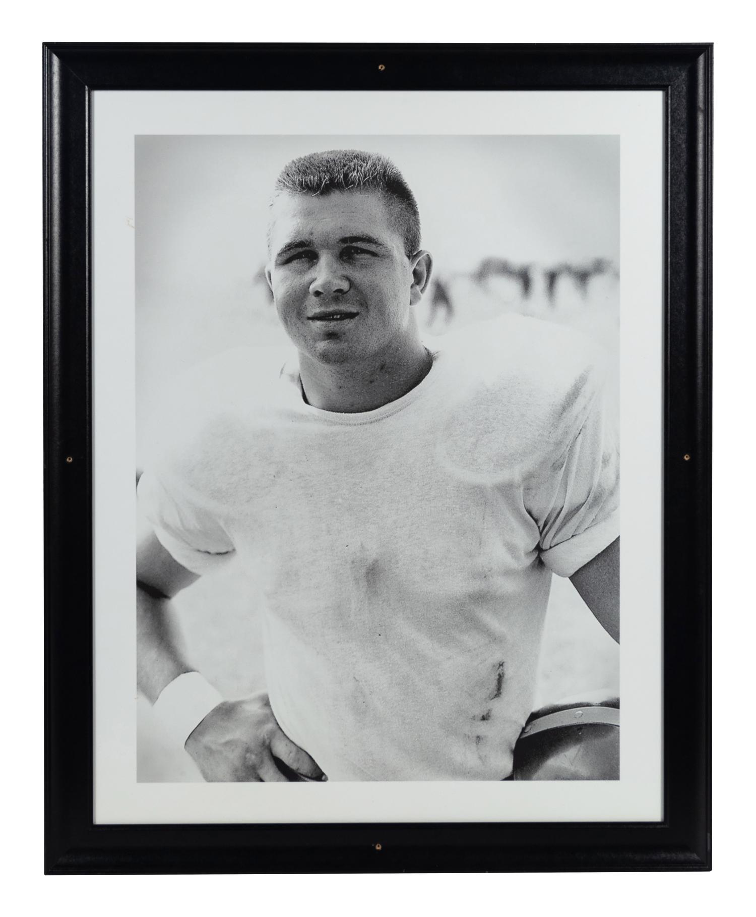 A Group of Six Large Scale Photographs of Mike Ditka as Player Formerly Displayed at Mike Ditka’s Restaurant