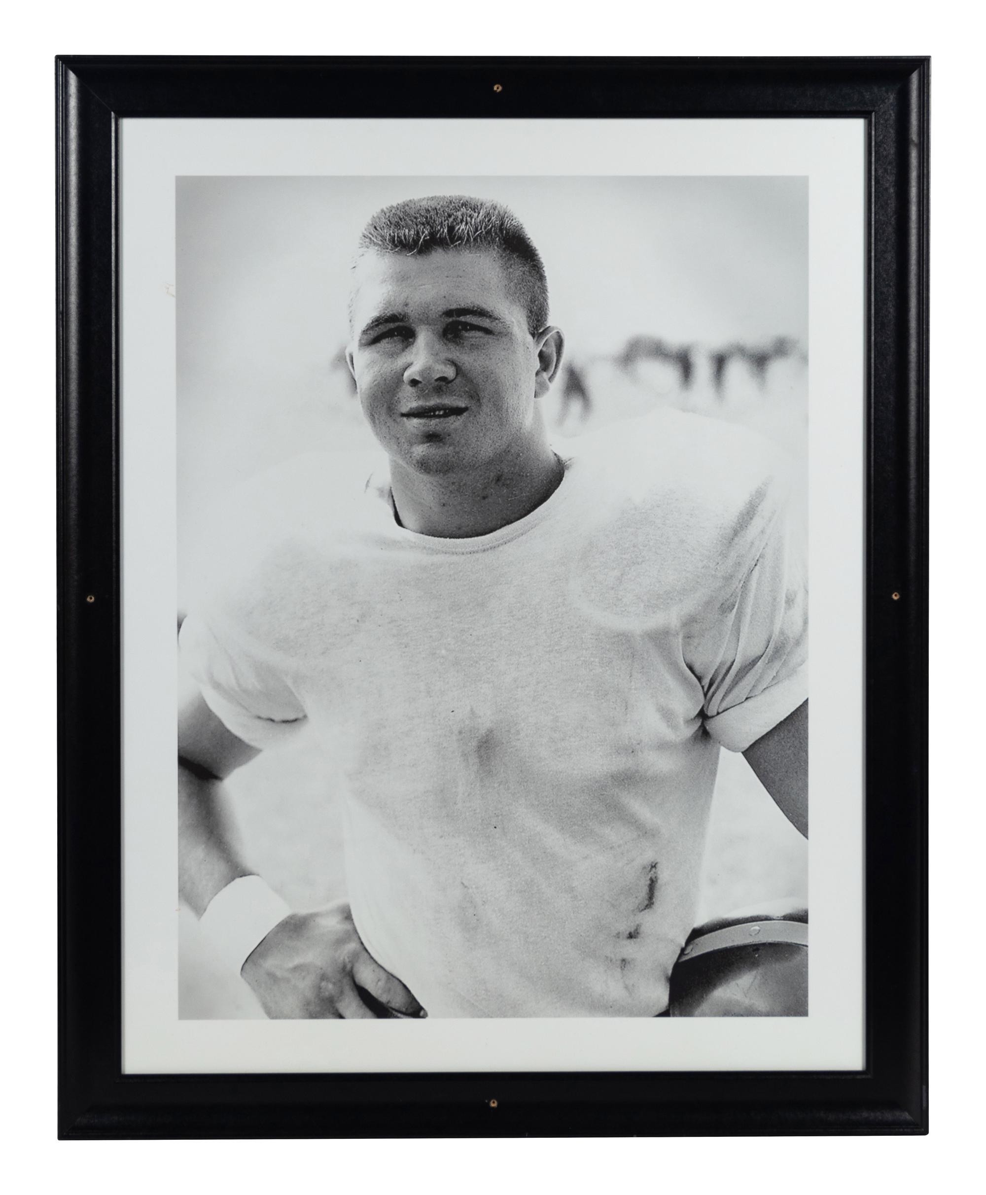 A Group of Six Large Scale Photographs of Mike Ditka as Player Formerly Displayed at Mike Ditka’s Restaurant