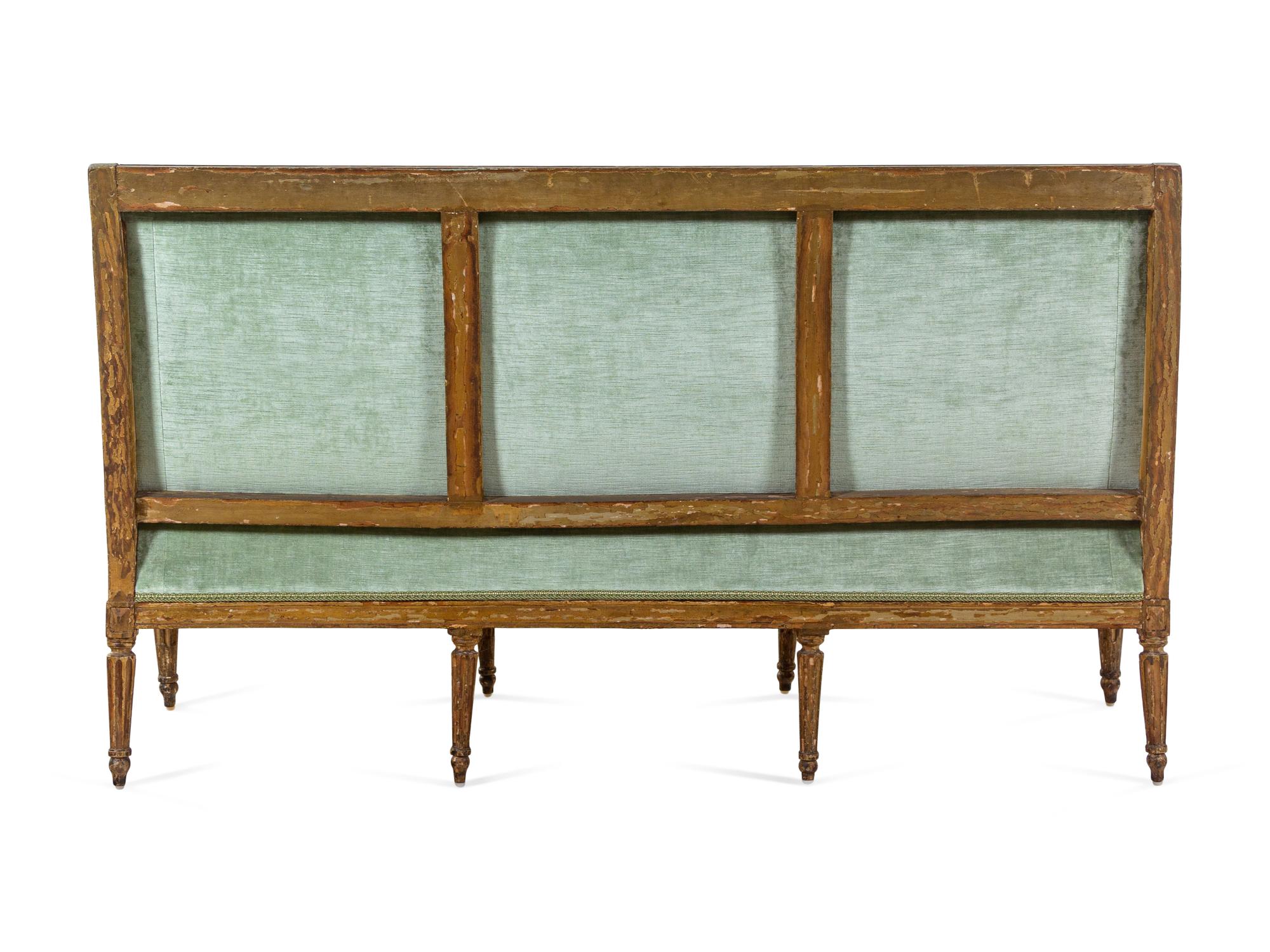 A Louis XVI Painted Settee