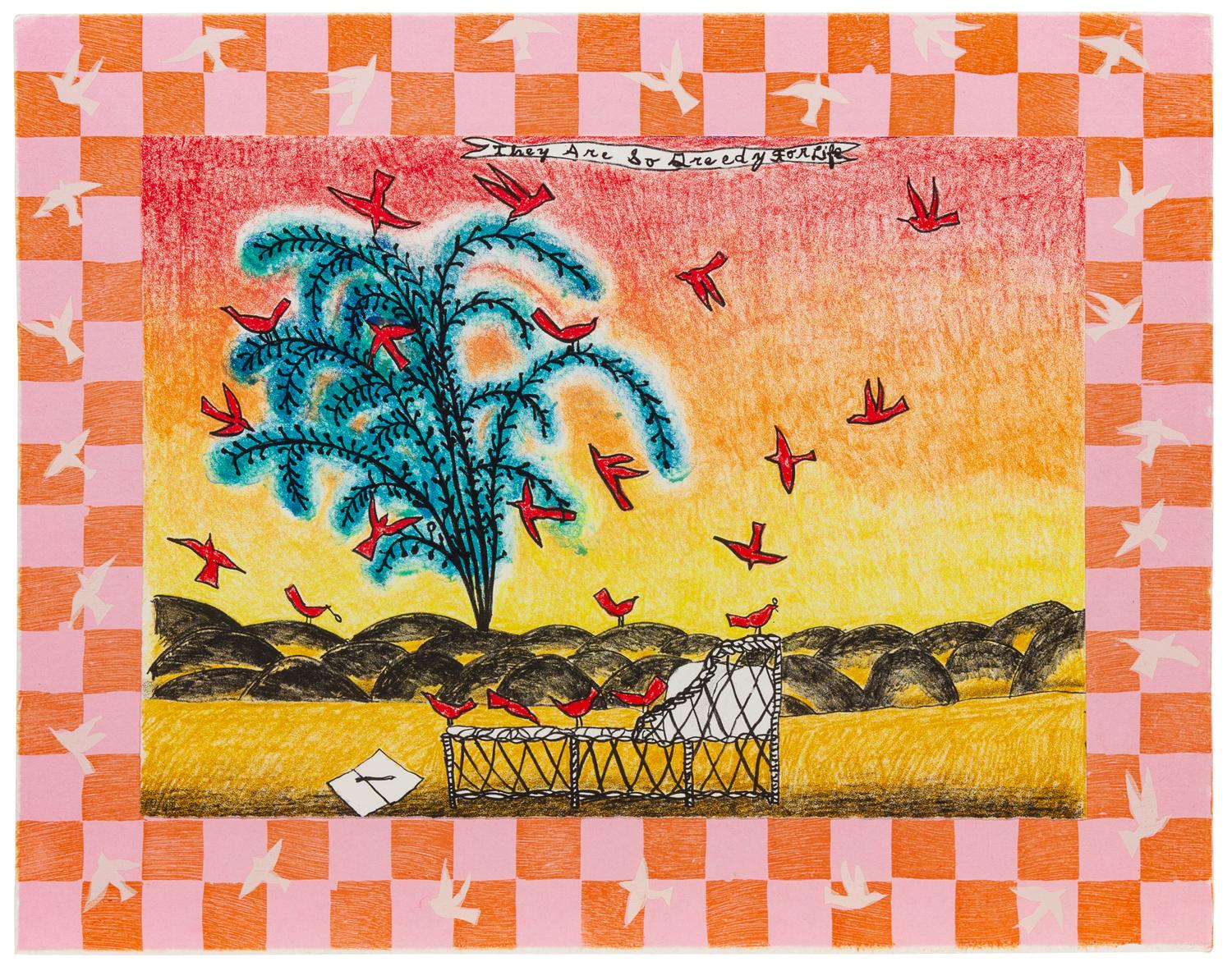 Hollis Sigler, (American, 1948-2001), They Are So Greedy For Life from Suite for the Gods, 2000