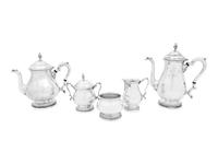An American Silver Five-Piece Tea and Coffee Service