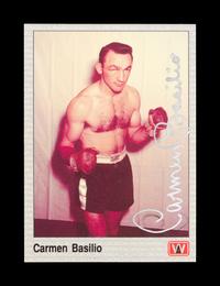 A Group of Boxing Champion Carmen Basilio Signed Autographed Items, Including an Uncommon Hand Written Letter with O.J. Simpson Trial Content,