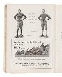An Original 1930 Opening of Notre Dame Stadium Multi Signed Autograph Football Program Including Knute Rockne (Beckett Authentication Services BAS Letter),