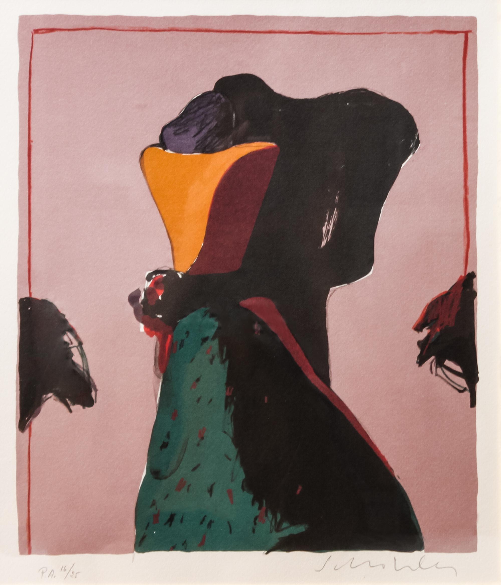 Fritz Scholder, (American, 1937-2005), Monster Love, Dream C