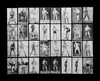 A Group of 66 Early 20th Century Boxing Exhibit Post Cards Including Jack Dempsey, Gene Tunney, Joe Louis and John L. Sullivan,