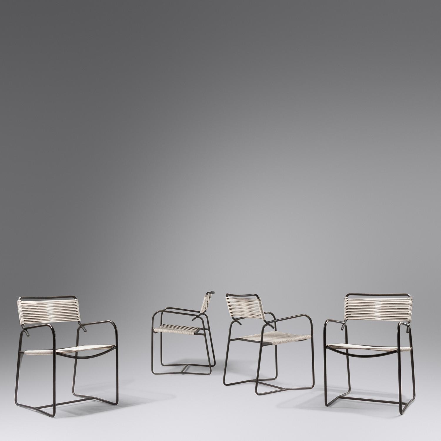 Set of Four Lounge Chairs, model C-1700, c. 1980 Brown Jordan, USA