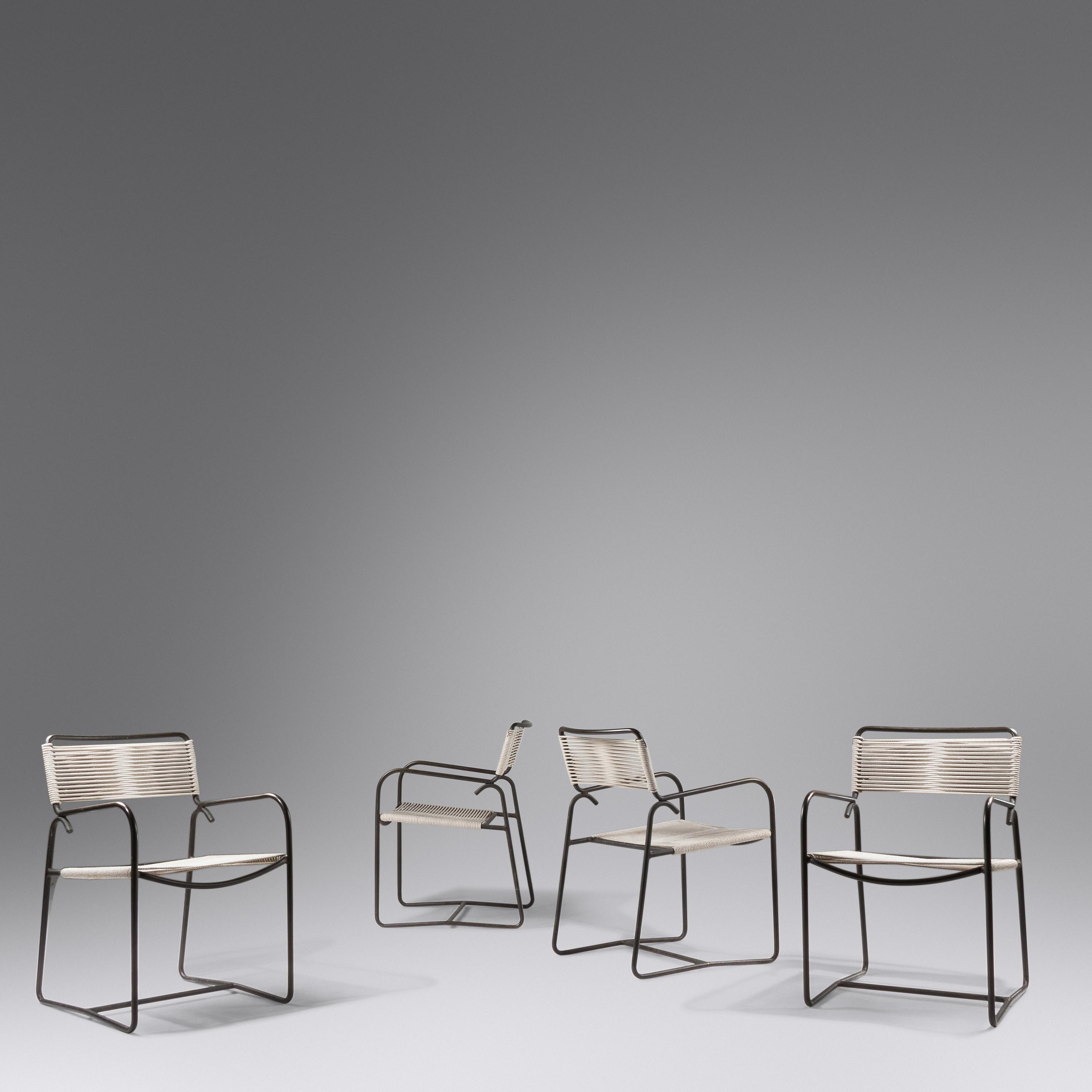 Set of Four Lounge Chairs, model C-1700, c. 1980 Brown Jordan, USA