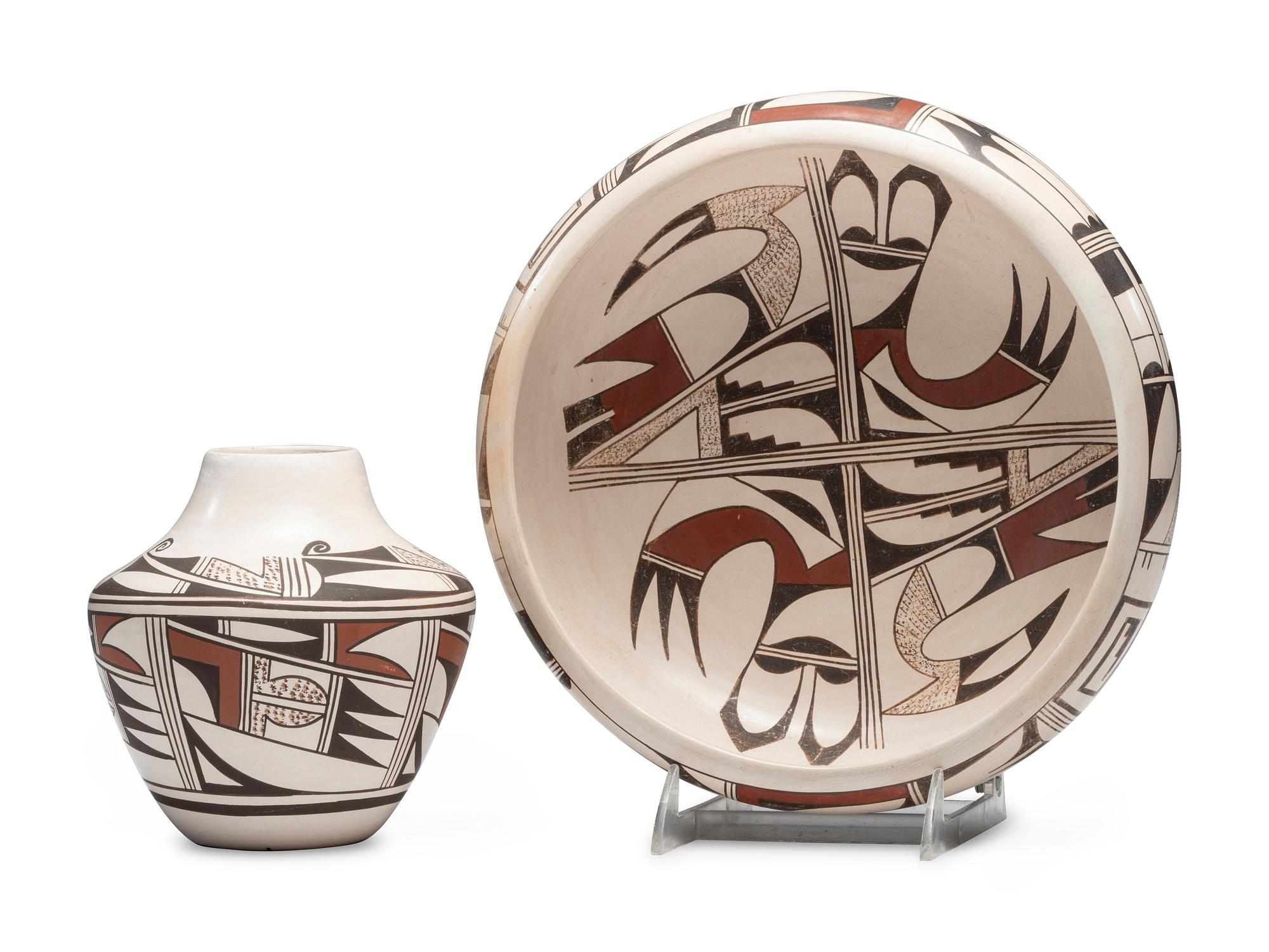Pottery Bowl and Vase