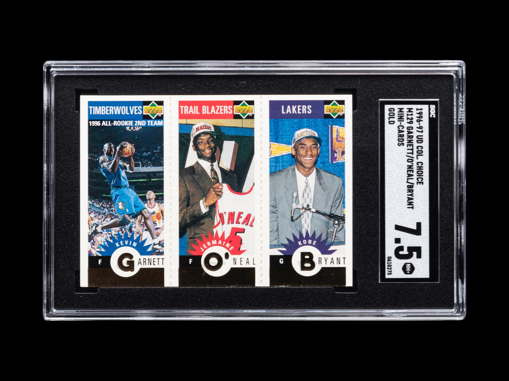 A Group of 1996-97 Upper Deck Collector's Choice Kobe Bryant Rookie Basketball Cards,