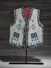 Sioux Child's Beaded Hide Vest
