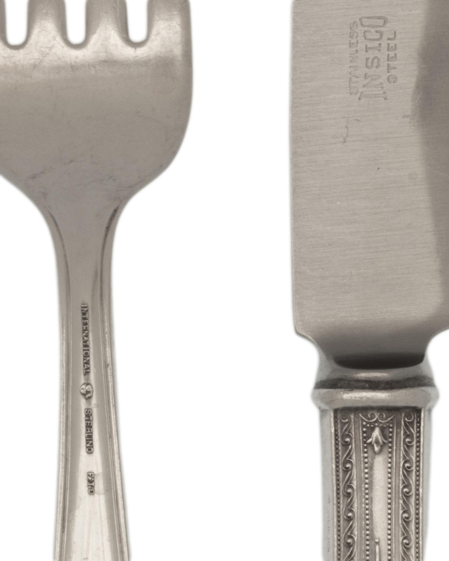 An American Silver Flatware Service