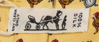 A Group of Three Hermes Silk Ties, 3.15" wide.