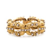 YELLOW GOLD AND DIAMOND BRACELET