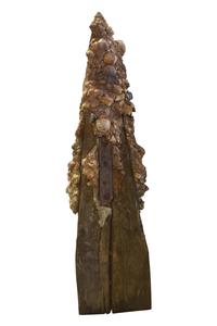 A Pair of Sculptural Pier Fragments, Fishermans Wharf, San Fransisco 9" W x 9" D x 36" H and 8.5" W x 9" D x 31.5" H — United States, 20th Century