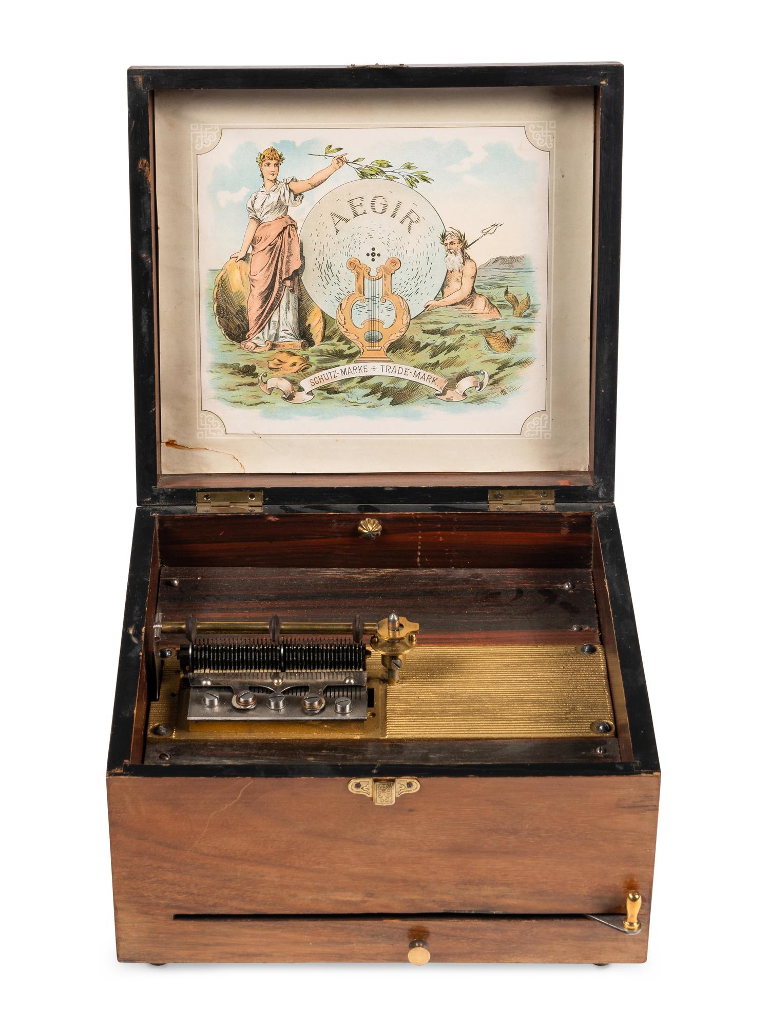 An Aegir 8 7/16-Inch Disk Music Box