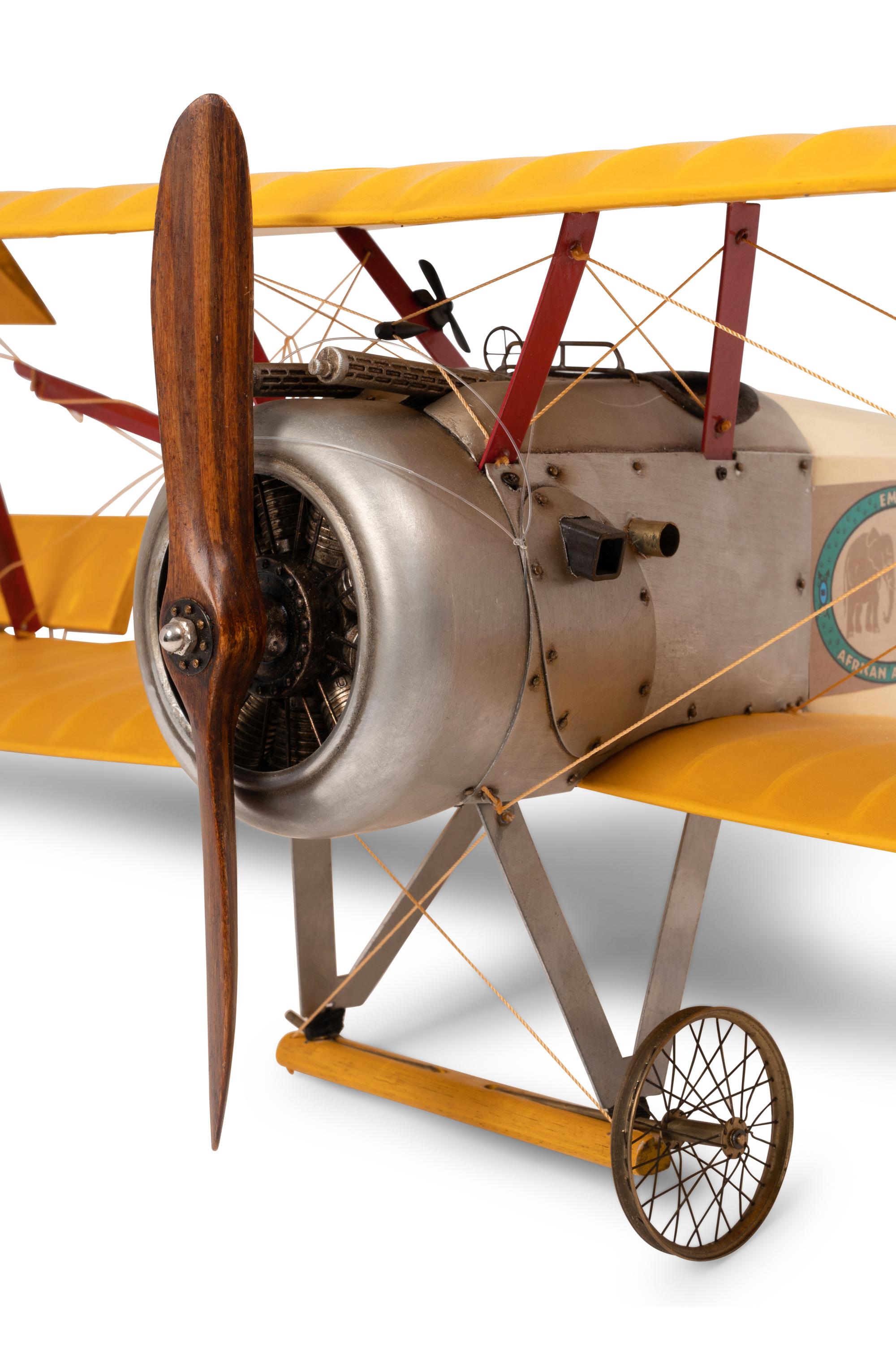 Five Painted Metal Airplane Models