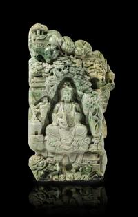 A Massive Jadeite Mountain Height 35 inches. — 20TH CENTURY